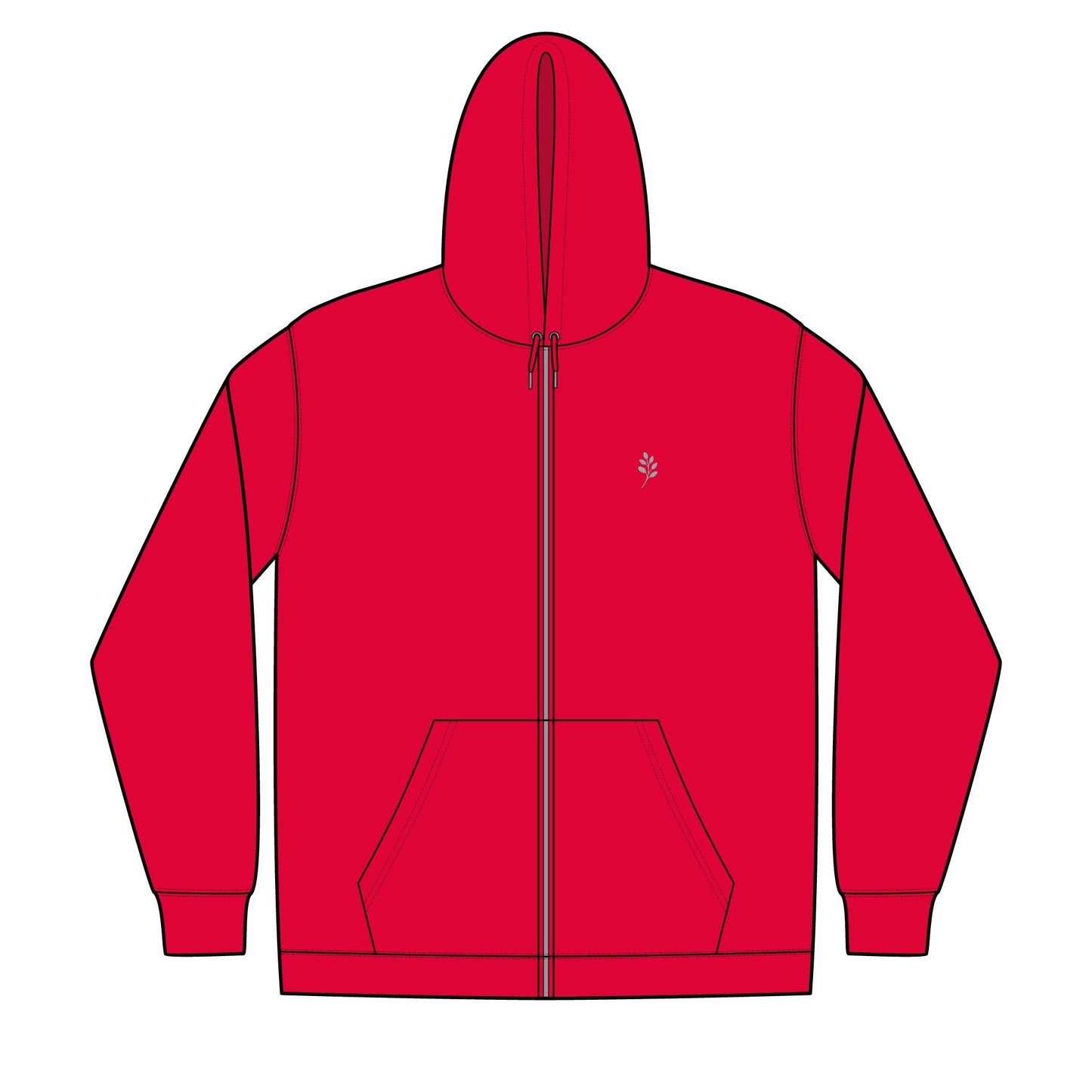 Unisex Full-Zip Hooded Sweatshirt