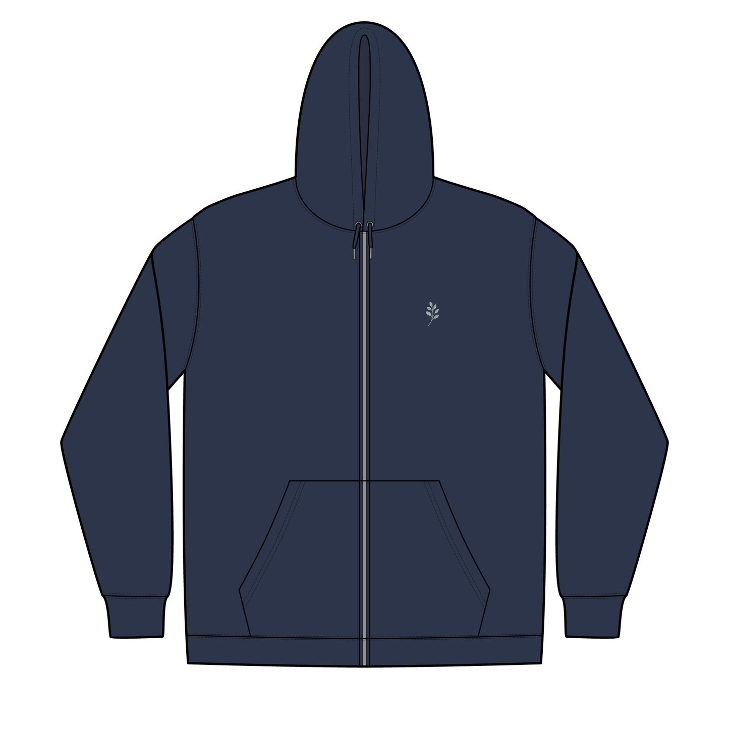 Unisex Full-Zip Hooded Sweatshirt