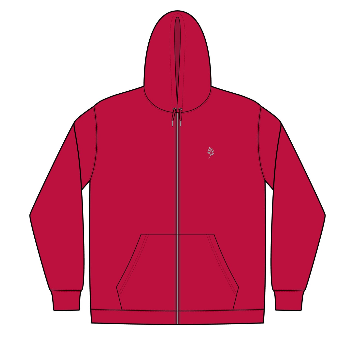 Unisex Full-Zip Hooded Sweatshirt