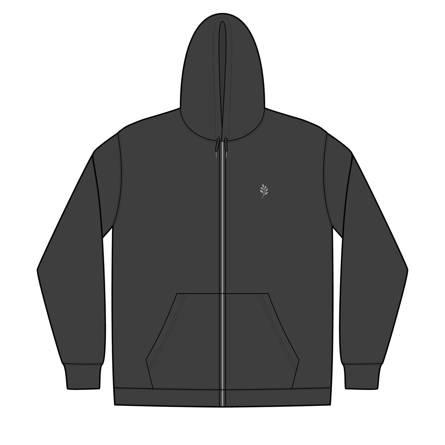 Unisex Full-Zip Hooded Sweatshirt