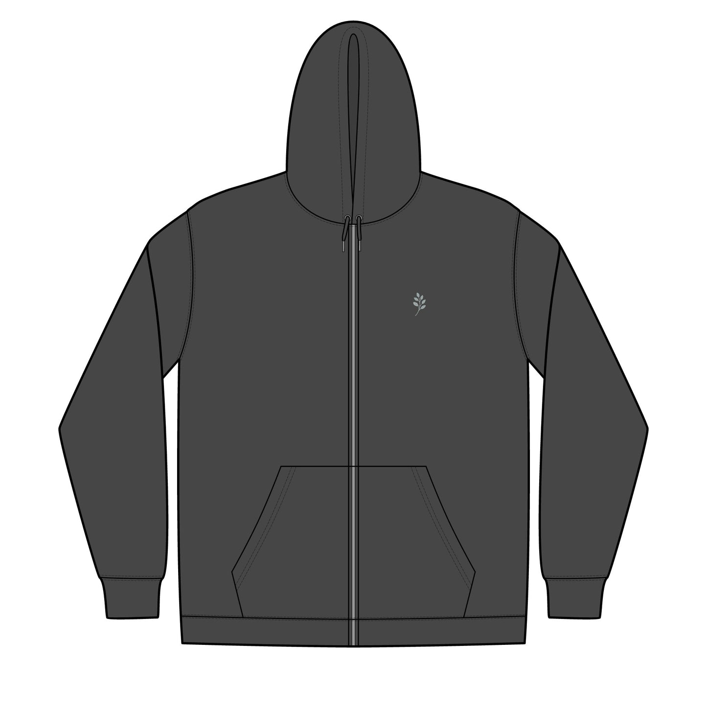 Unisex Full-Zip Hooded Sweatshirt