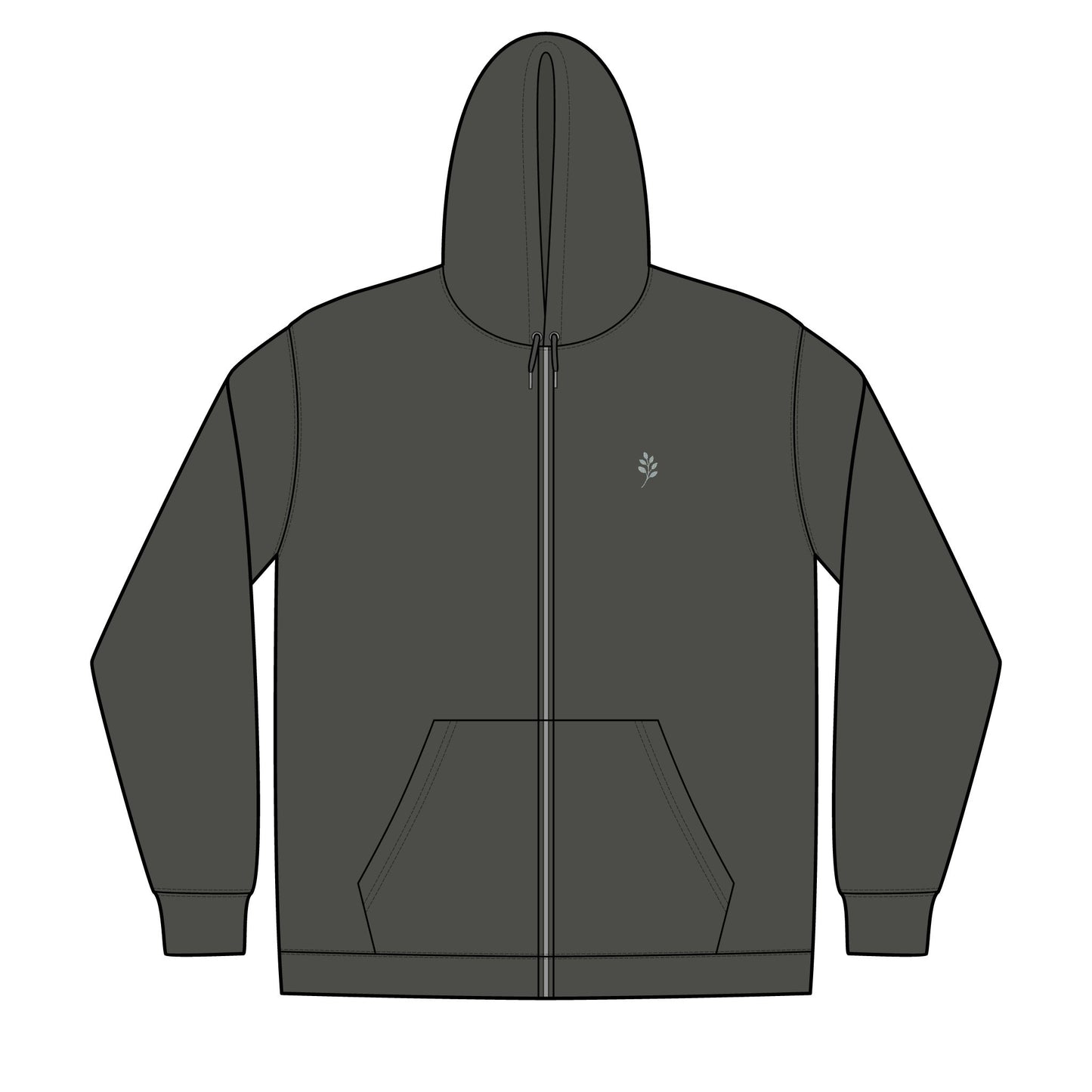 Unisex Full-Zip Hooded Sweatshirt