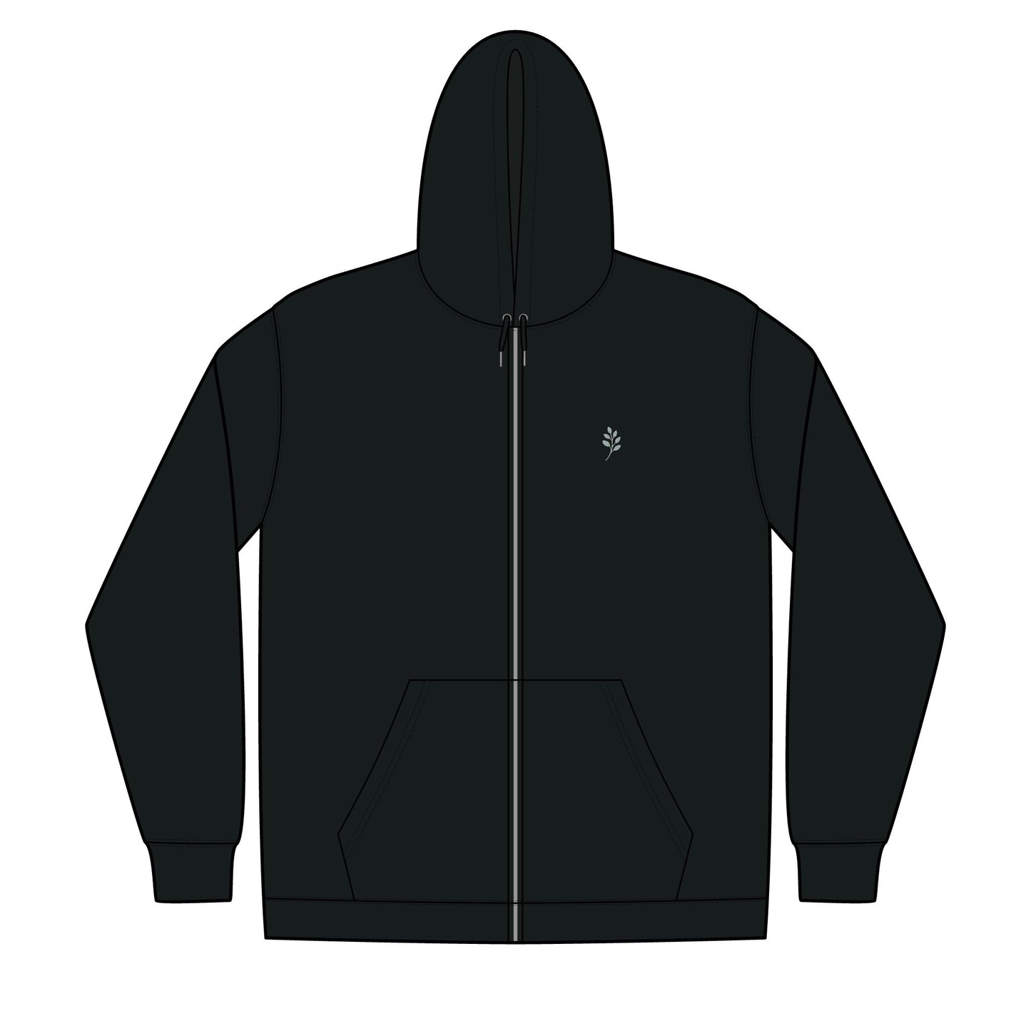 Unisex Full-Zip Hooded Sweatshirt