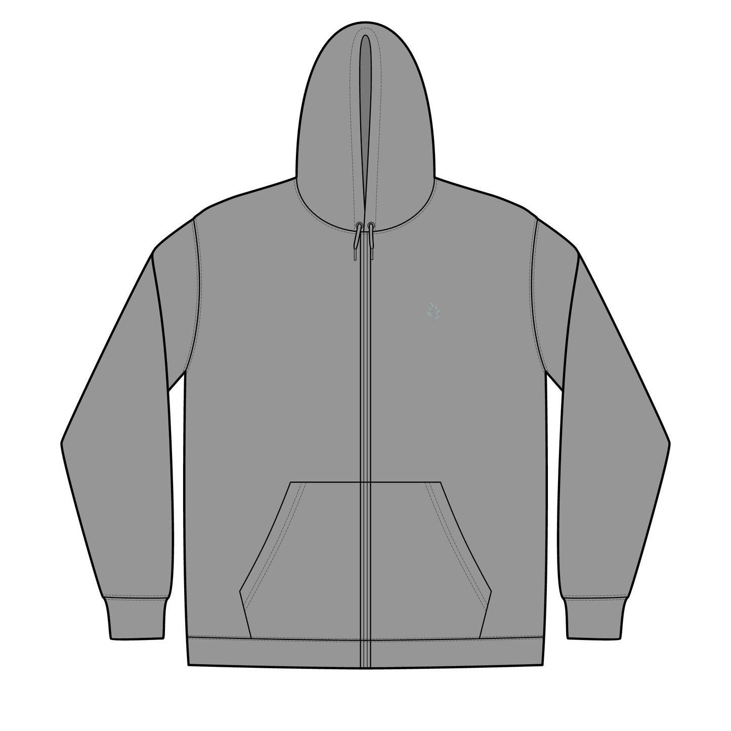 Unisex Full-Zip Hooded Sweatshirt
