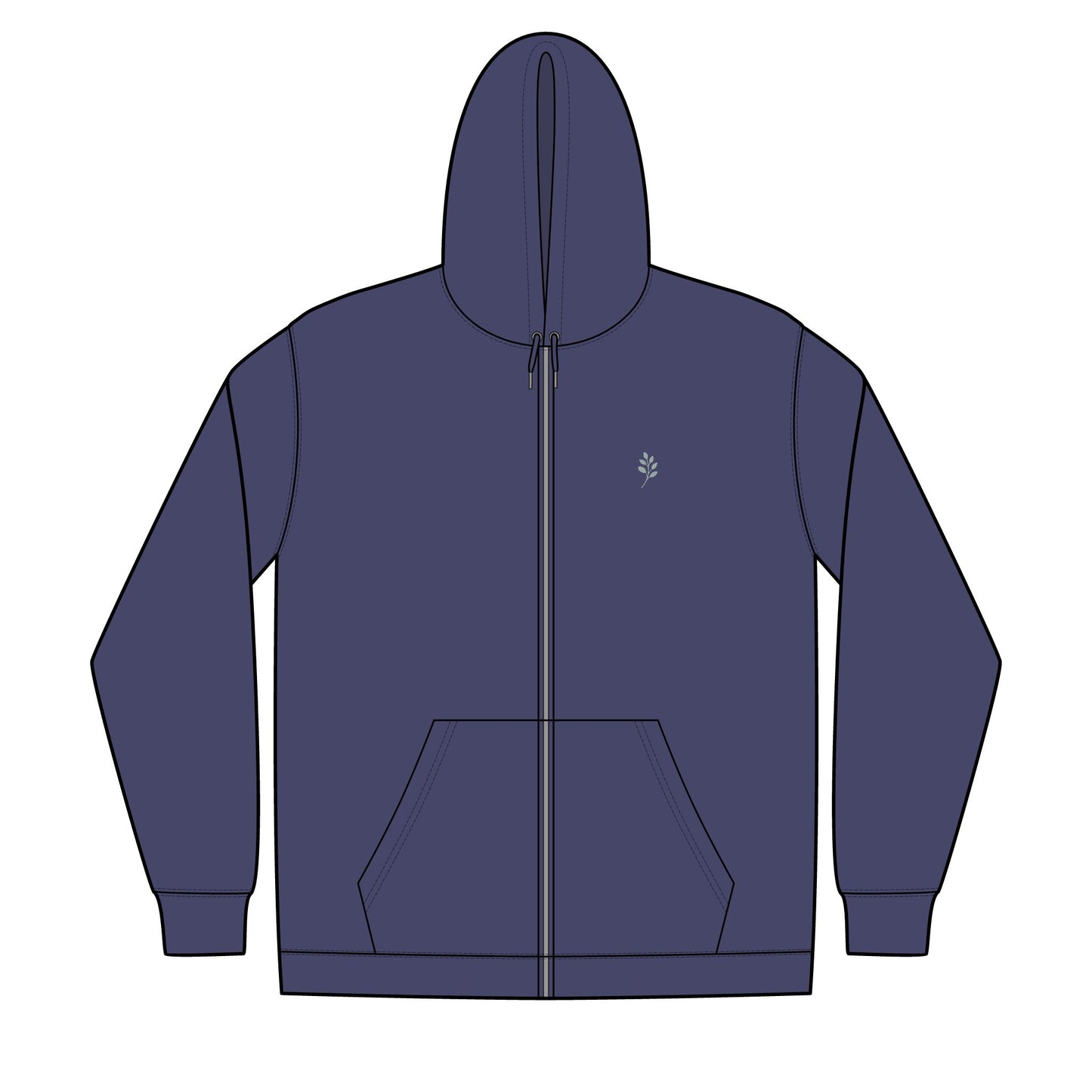 Unisex Full-Zip Hooded Sweatshirt