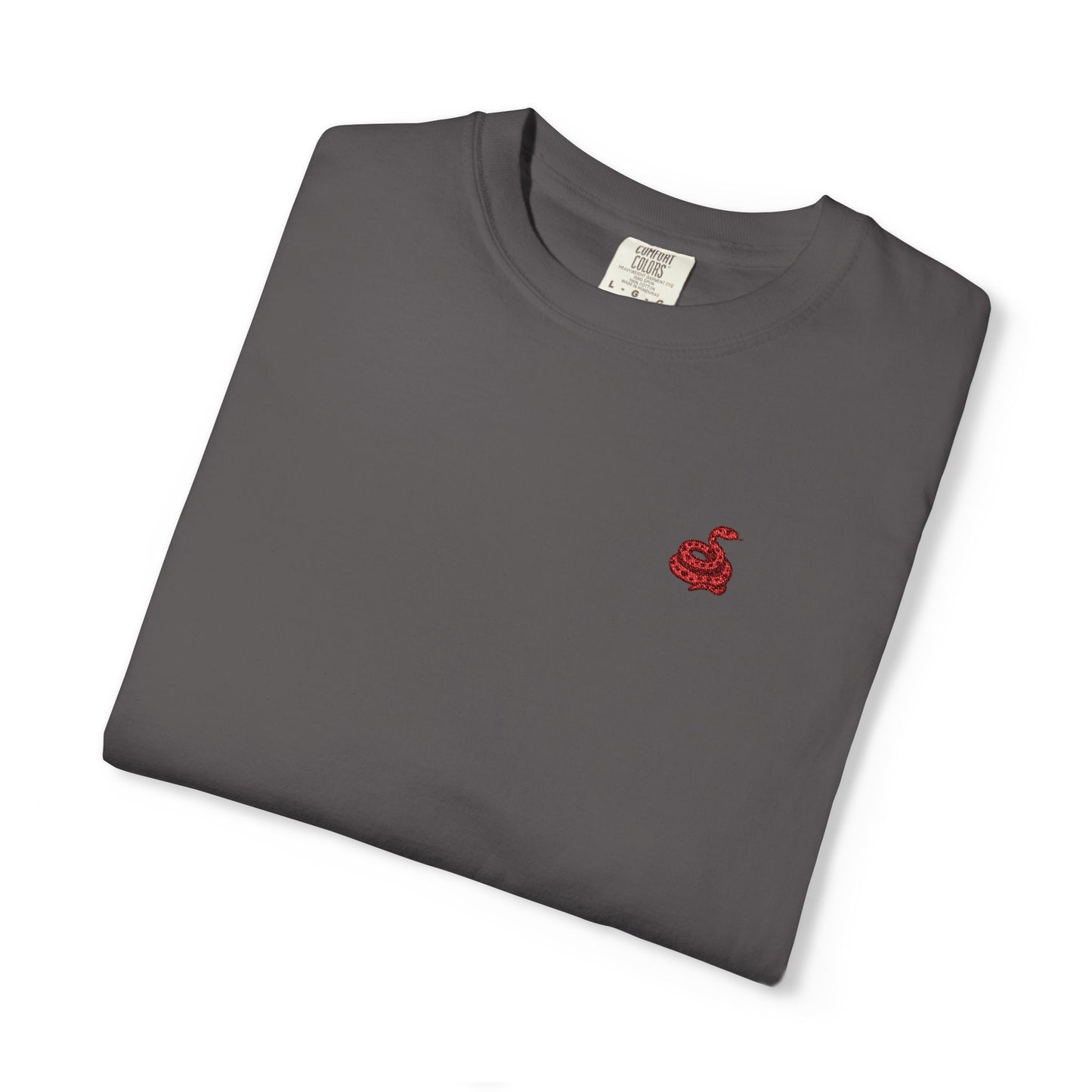 Embroidered Snake Unisex T-shirt - Casual Fit in Multiple Colorways