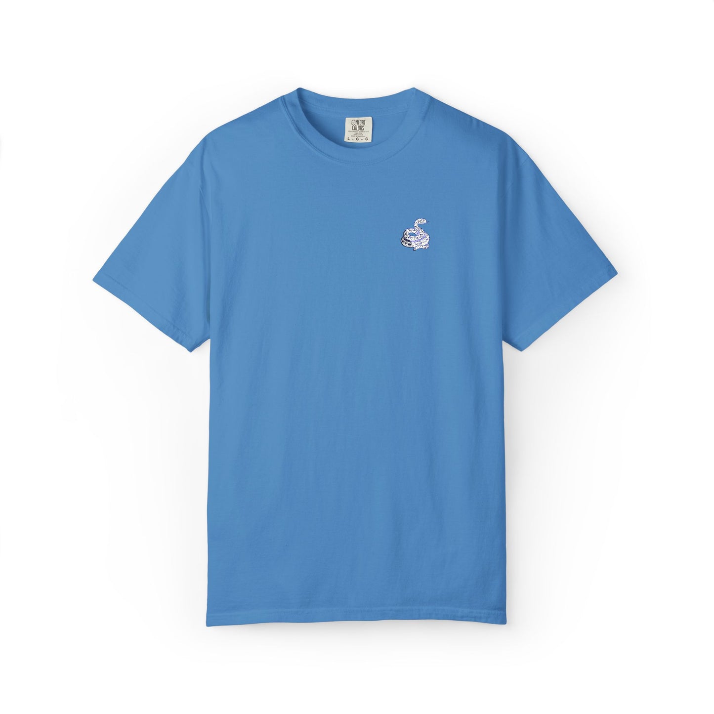 Snake Print Embroidered T-Shirt