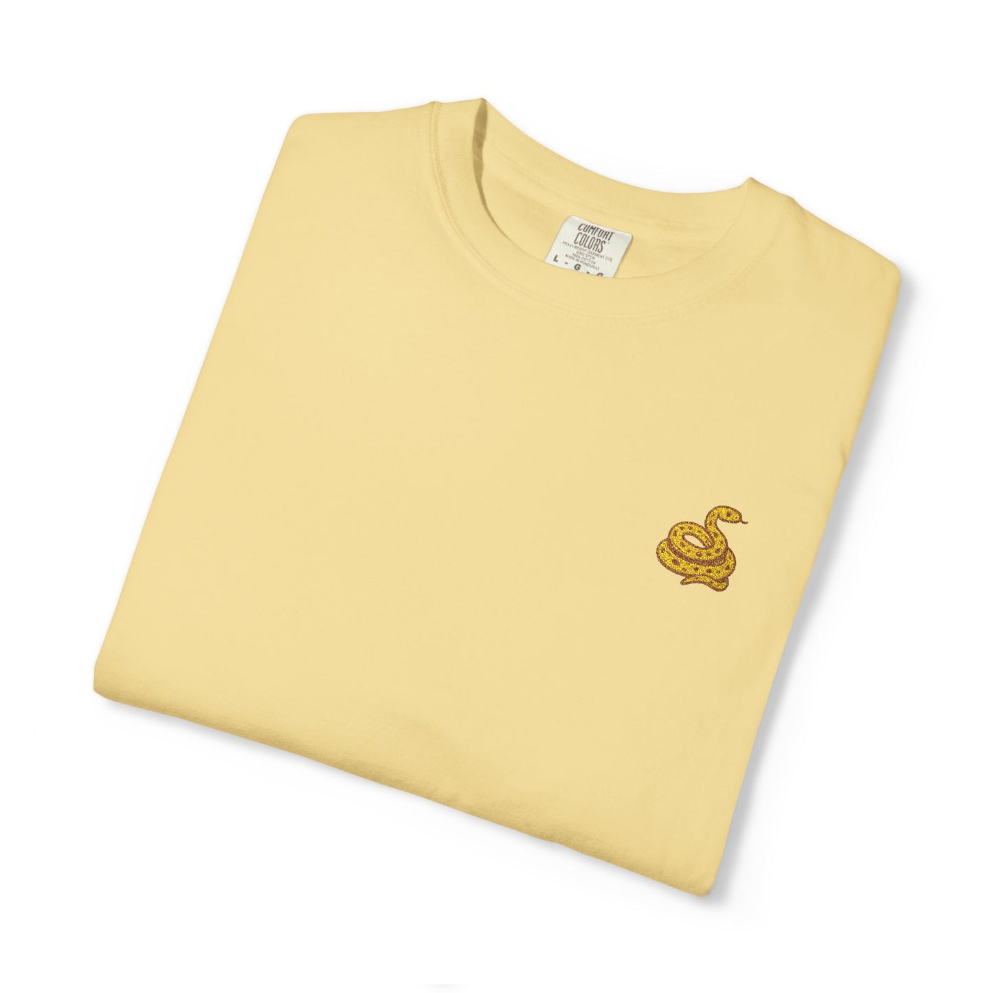 Snake Print Embroidered Unisex T-Shirt
