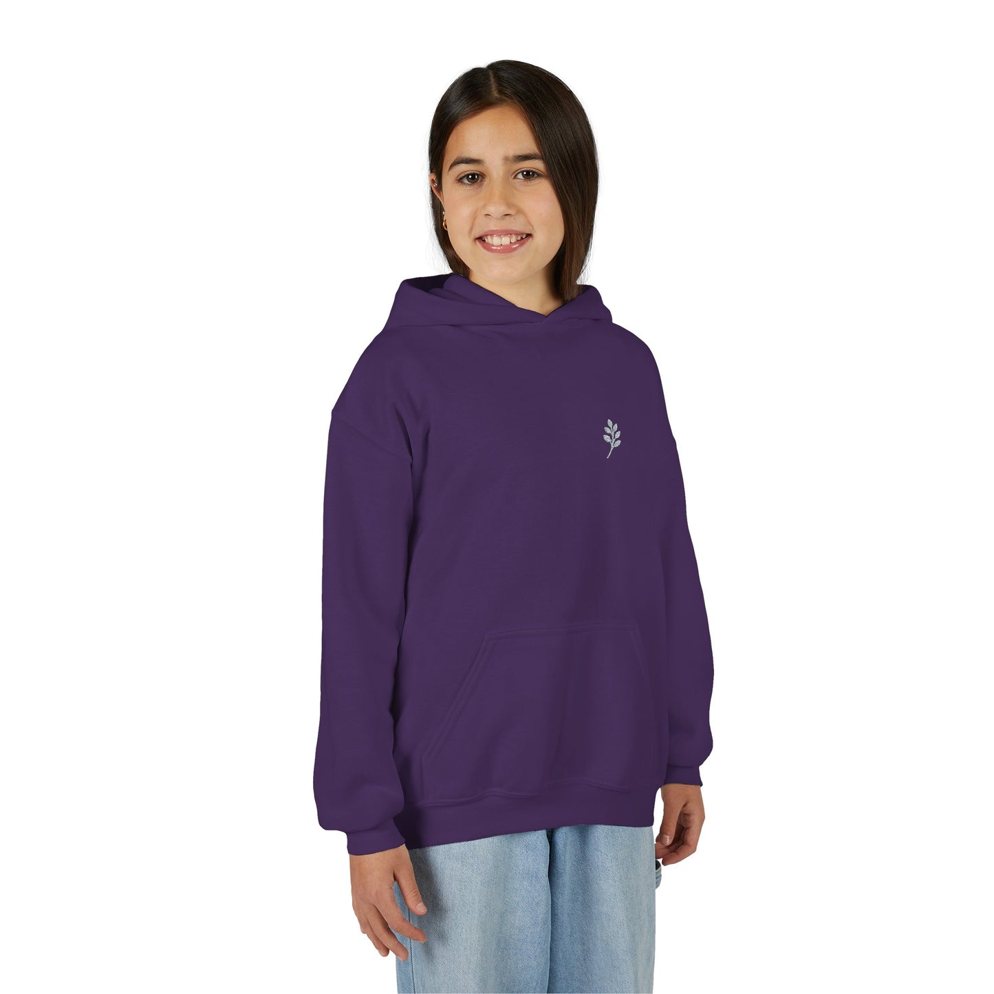 Embroided youth hoodie