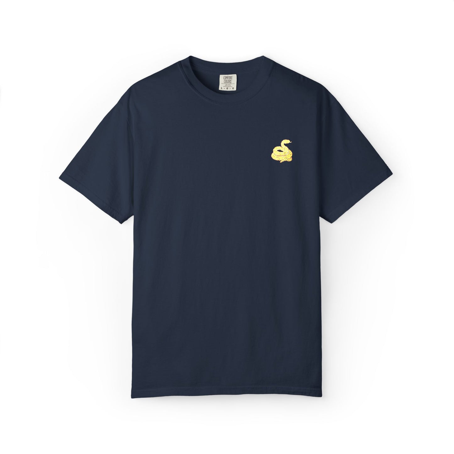 Snake Print Embroidered Unisex T-Shirt