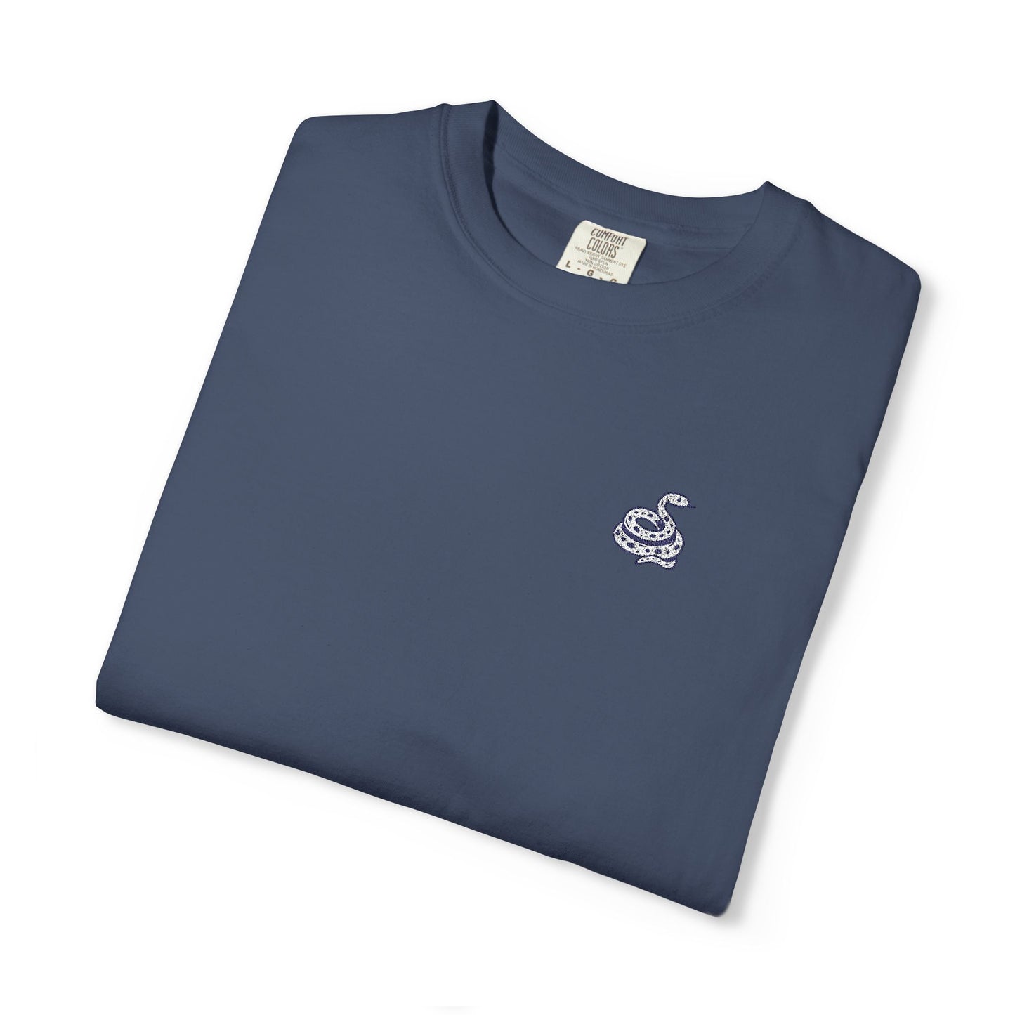 Snake Print Embroidered T-Shirt