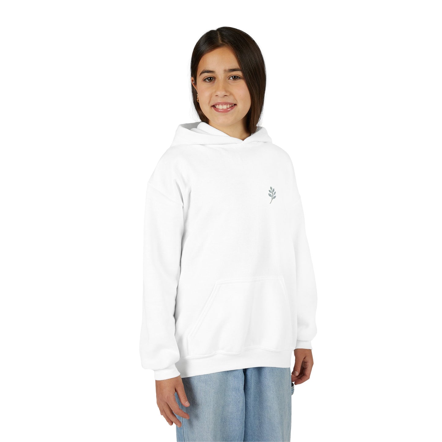 Embroided youth hoodie