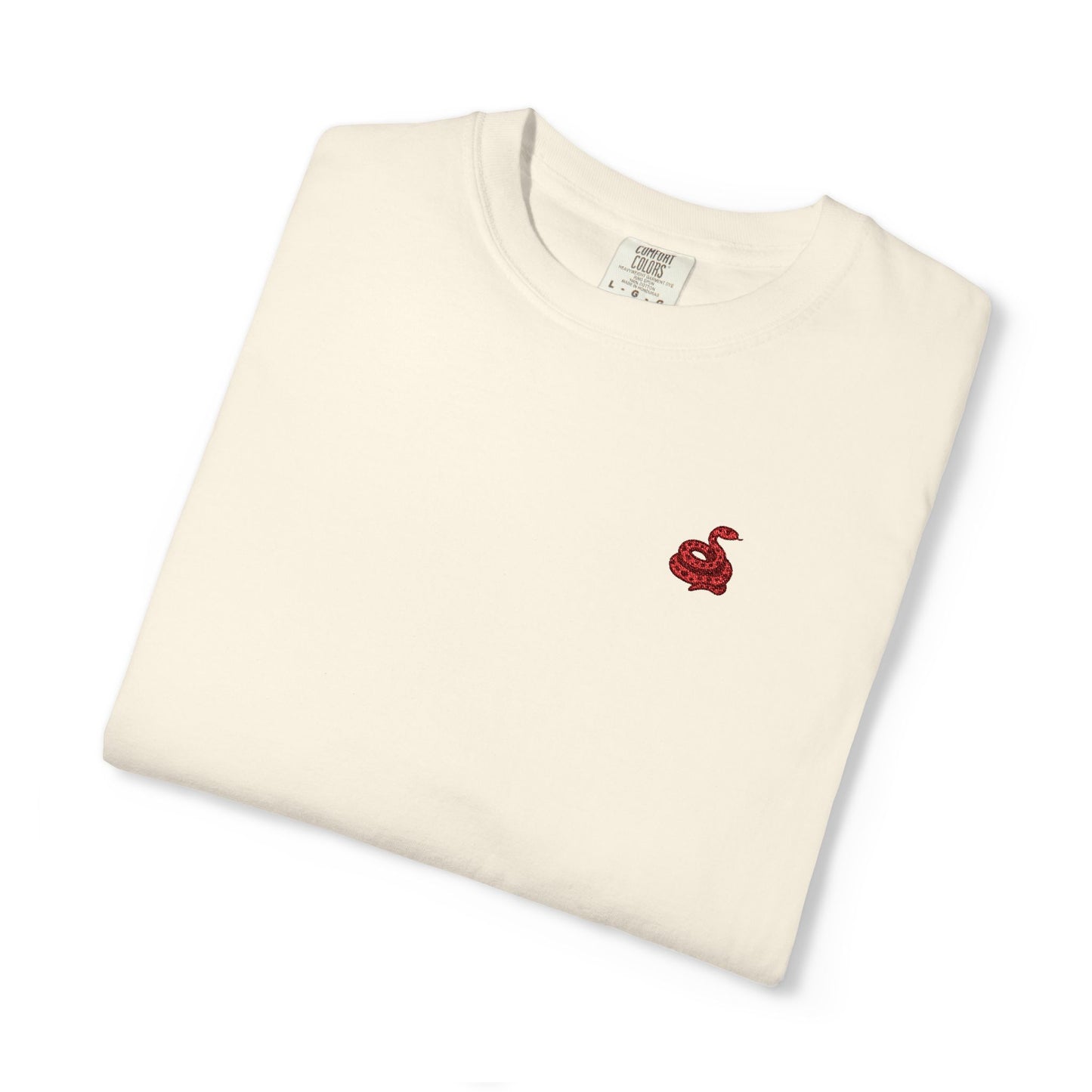 Embroidered Snake Unisex T-shirt - Casual Fit in Multiple Colorways
