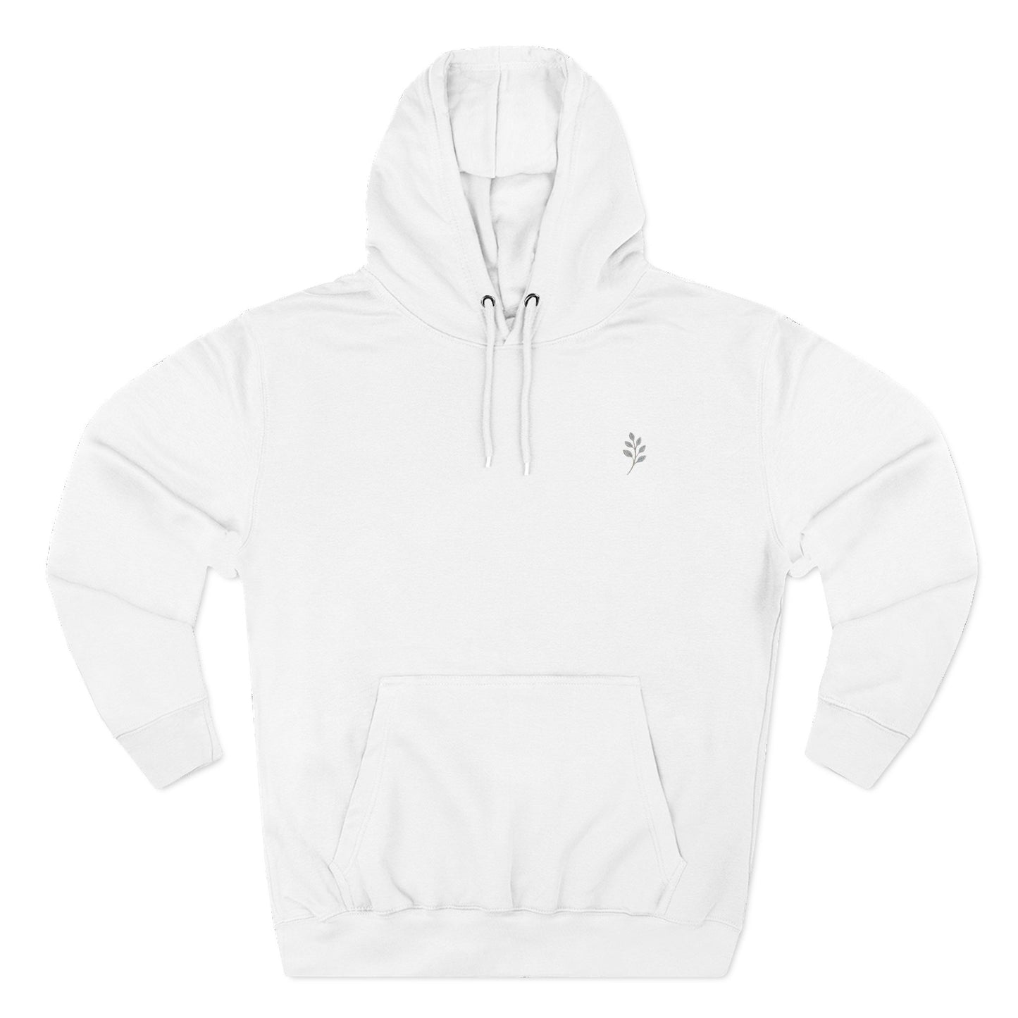 Fleece Hoodie Nature Design Embroidered