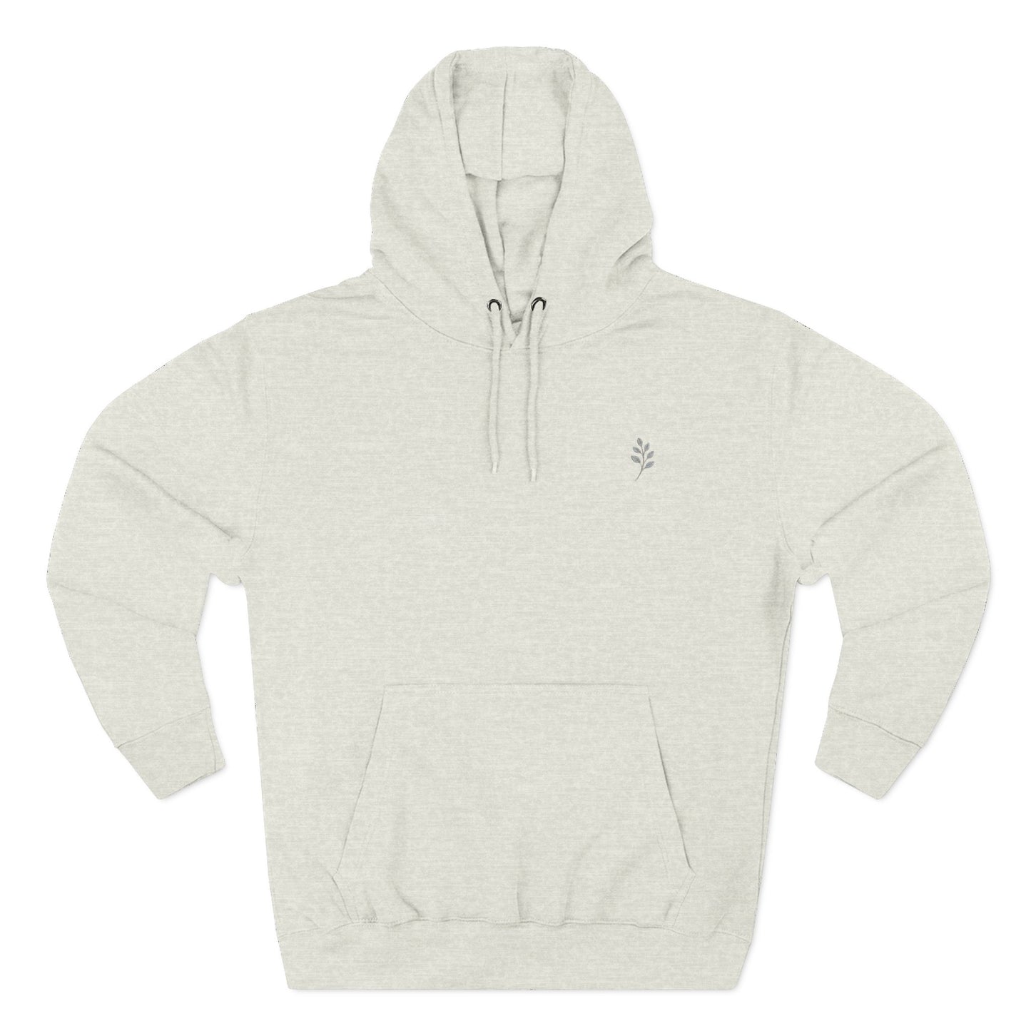 Fleece Hoodie Nature Design Embroidered