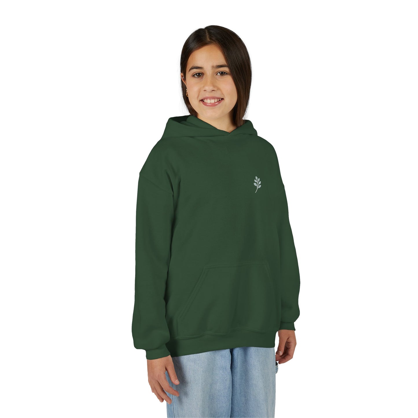 Embroided youth hoodie