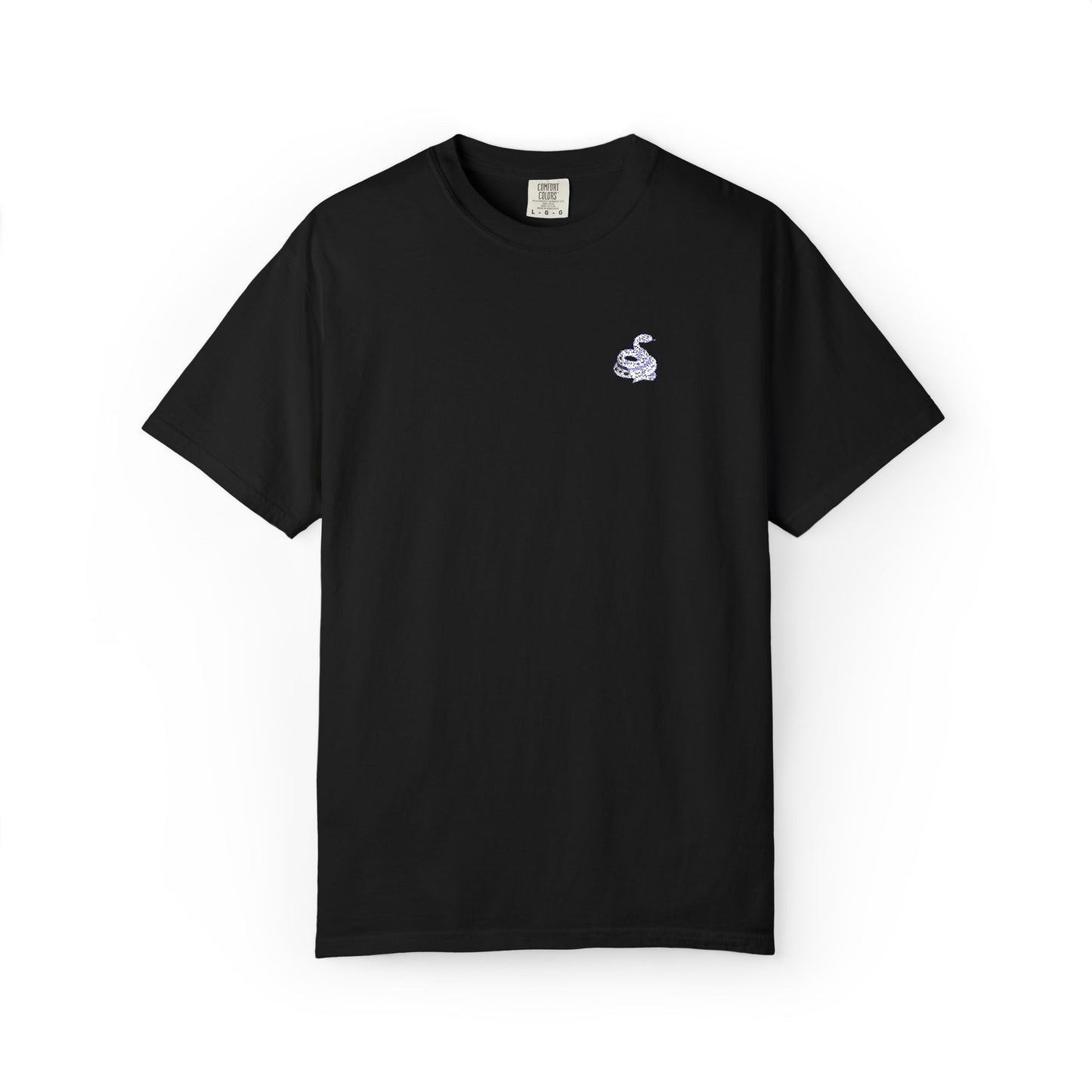 Snake Print Embroidered T-Shirt