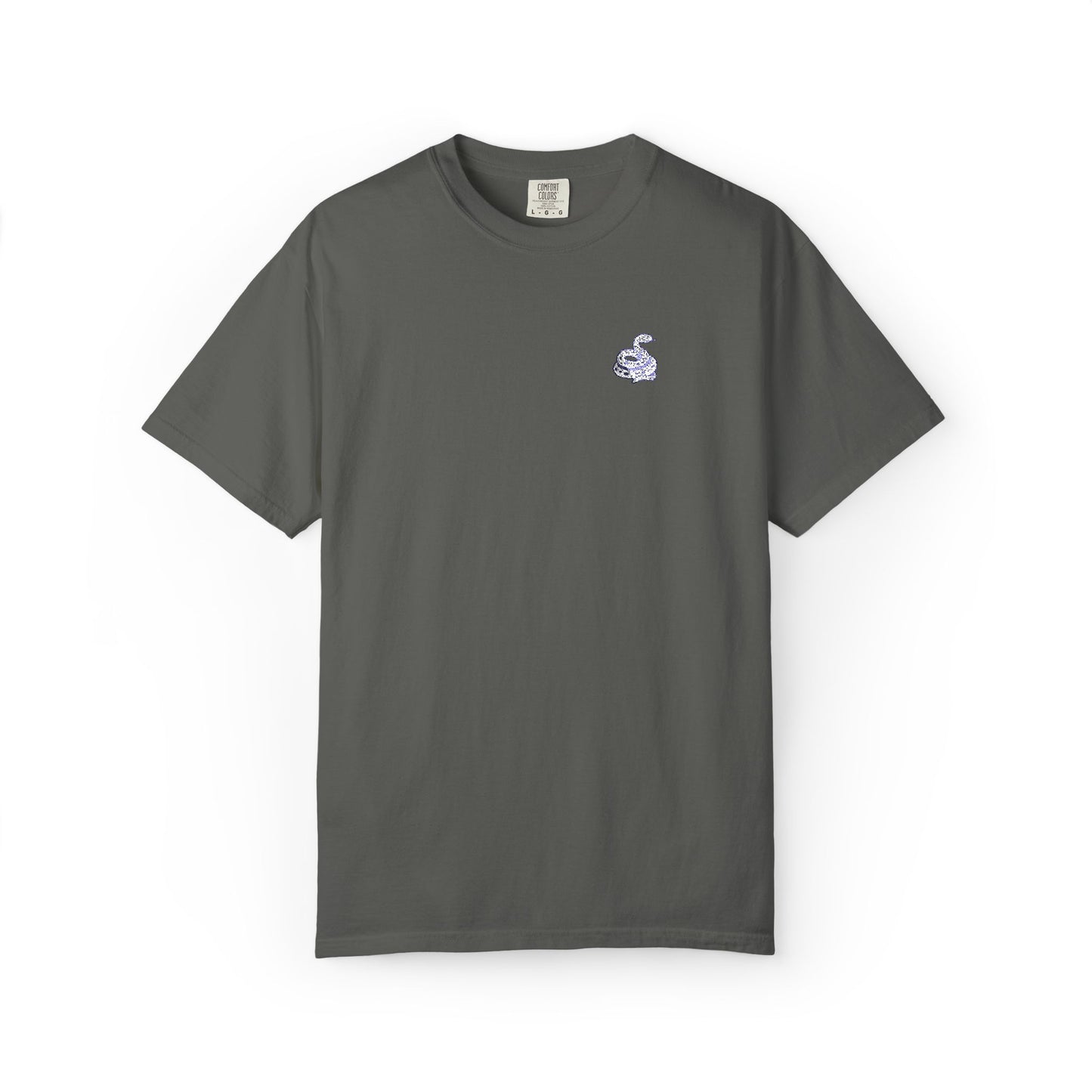 Snake Print Embroidered T-Shirt