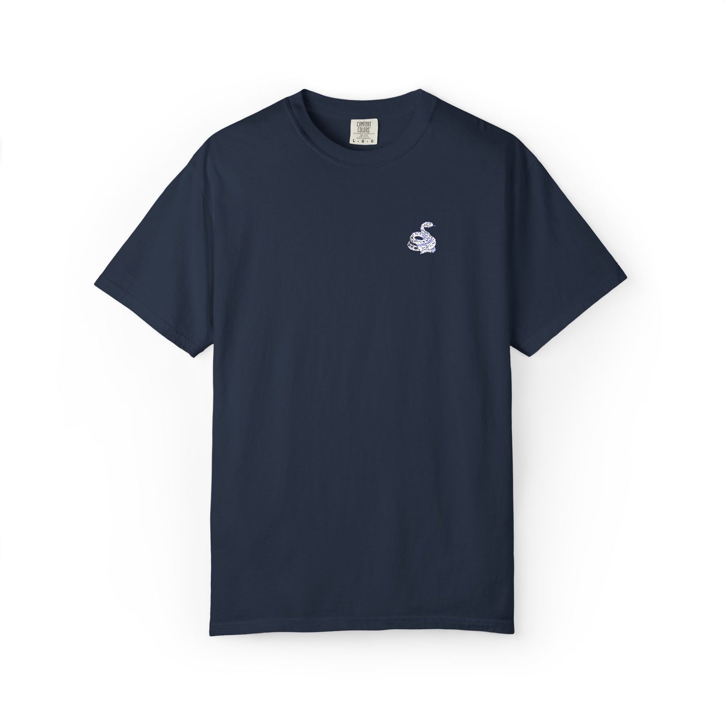 Snake Print Embroidered T-Shirt