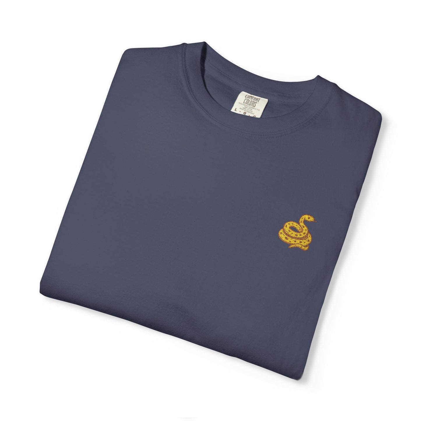Snake Print Embroidered Unisex T-Shirt