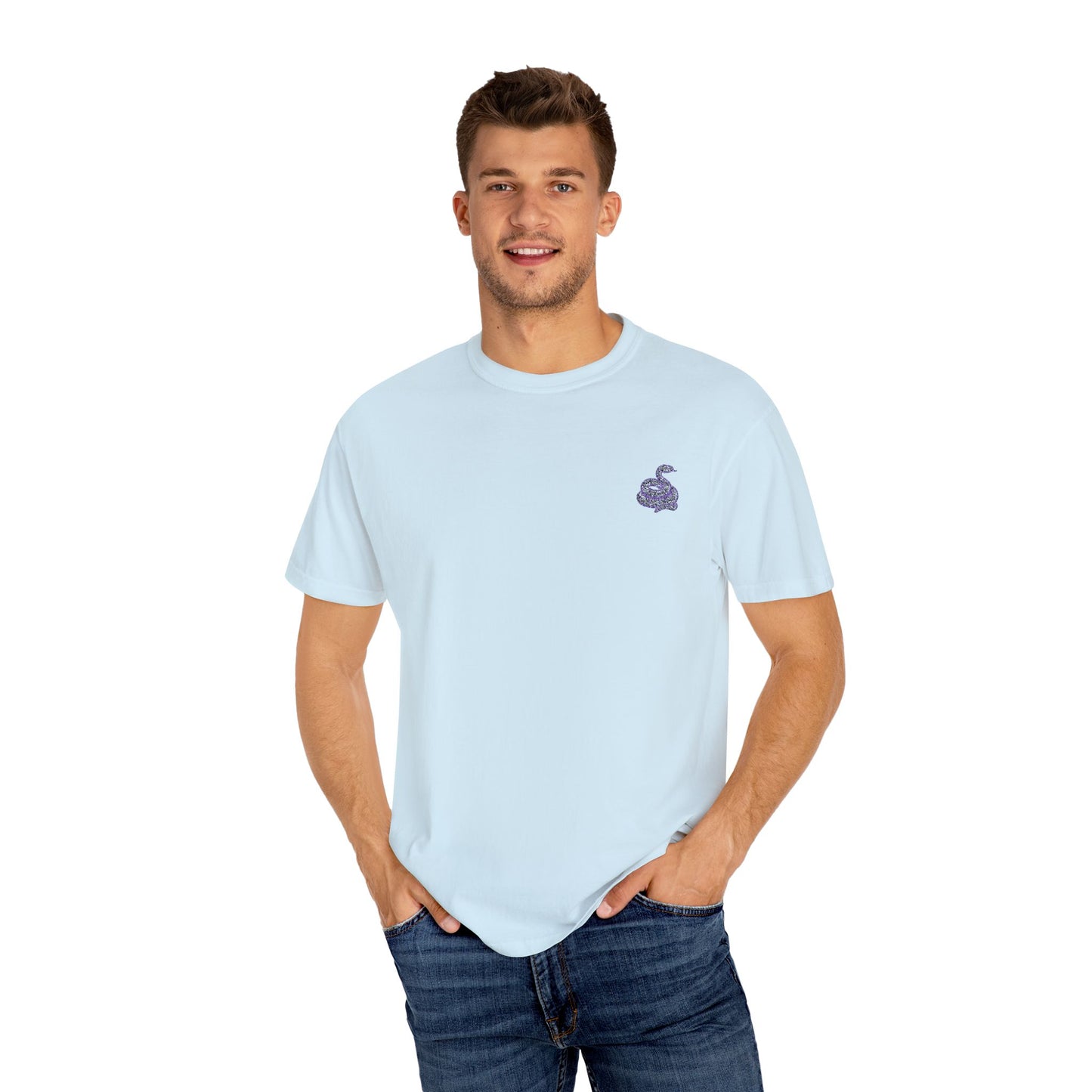 Snake Print T-Shirt - Casual Summer Uni Sek Tee