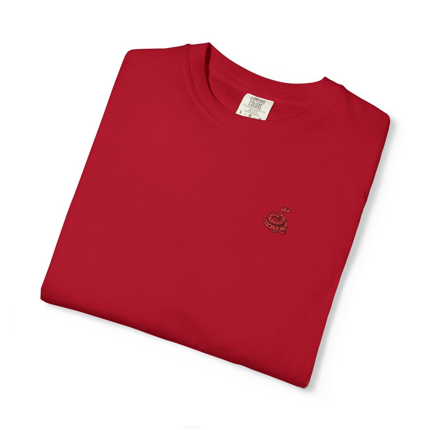 Embroidered Snake Unisex T-shirt - Casual Fit in Multiple Colorways