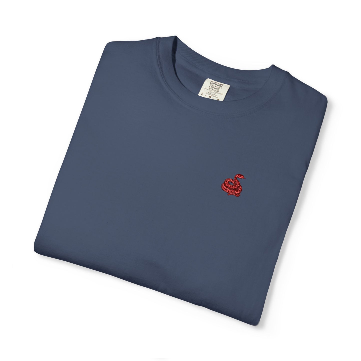 Embroidered Snake Unisex T-shirt - Casual Fit in Multiple Colorways