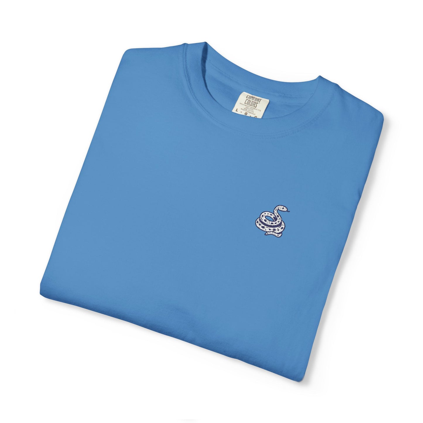 Snake Print Embroidered T-Shirt