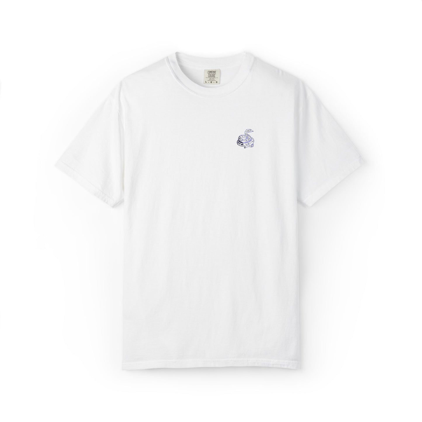 Snake Print Embroidered T-Shirt
