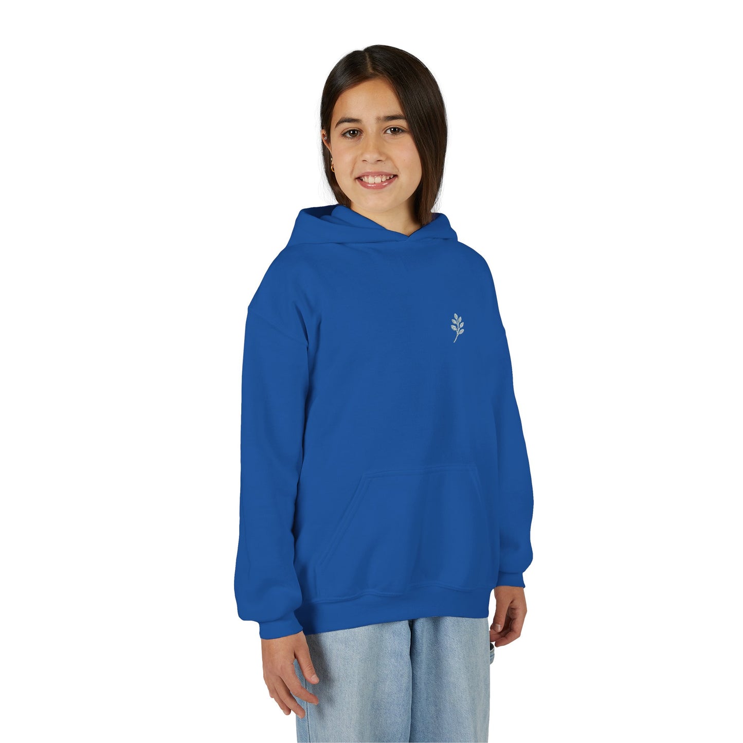 Embroided youth hoodie