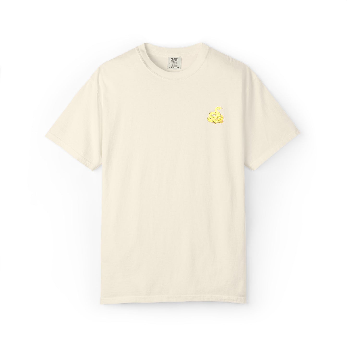 Snake Print Embroidered Unisex T-Shirt