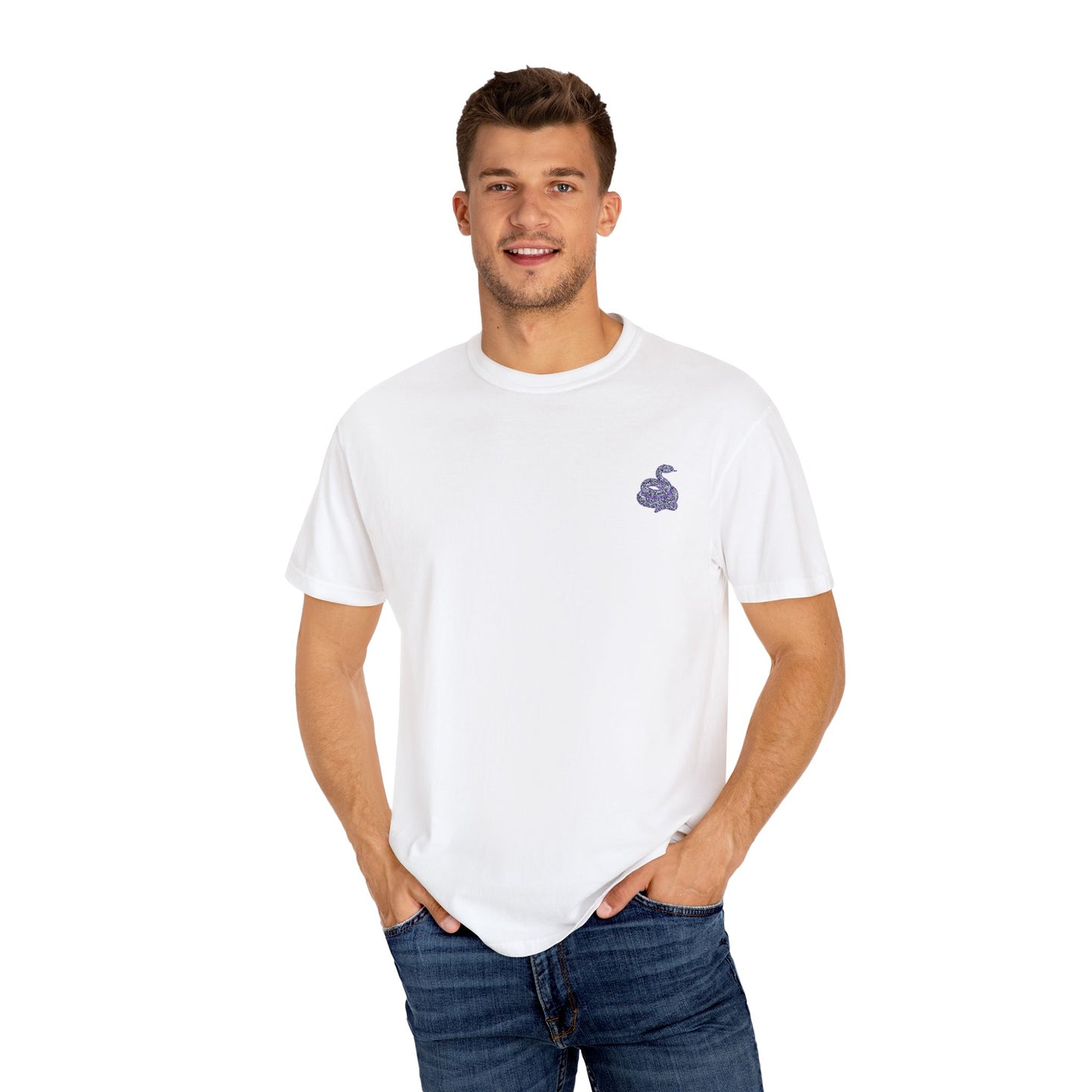Snake Print T-Shirt - Casual Summer Uni Sek Tee