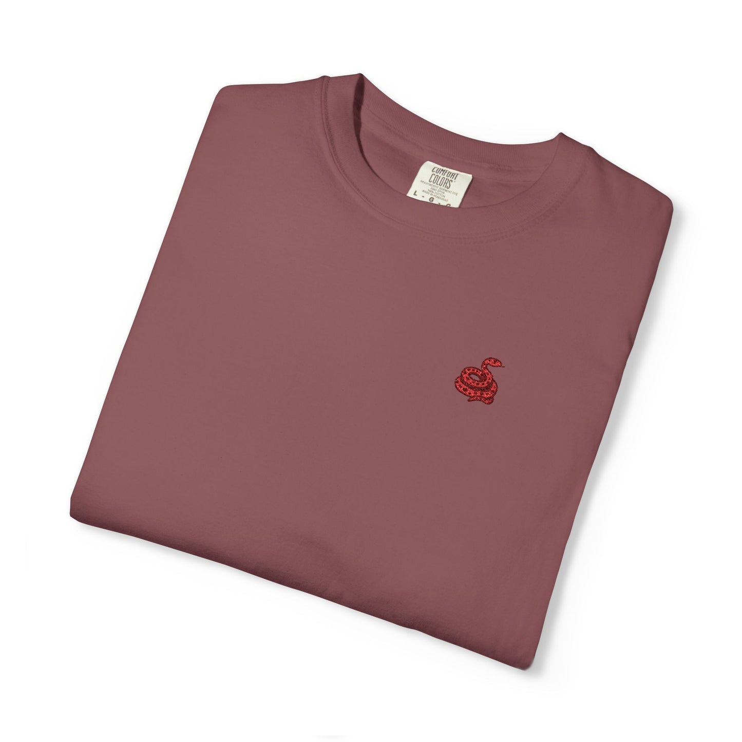 Embroidered Snake Unisex T-shirt - Casual Fit in Multiple Colorways
