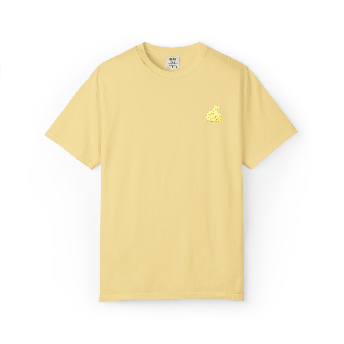 Snake Print Embroidered Unisex T-Shirt