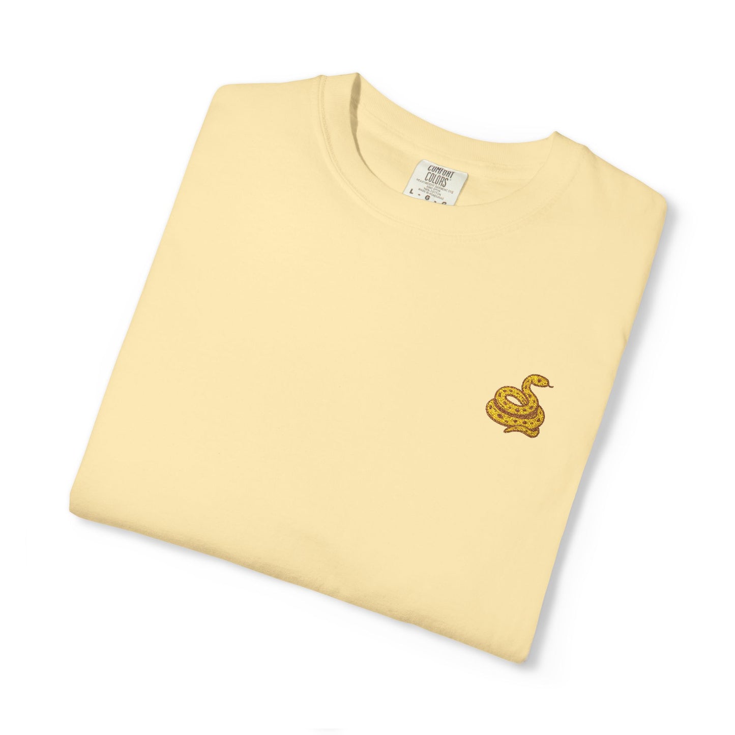 Snake Print Embroidered Unisex T-Shirt