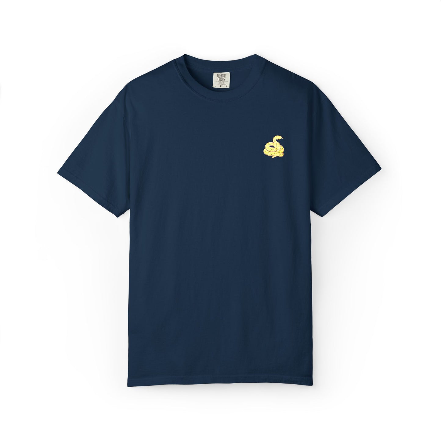 Snake Print Embroidered Unisex T-Shirt