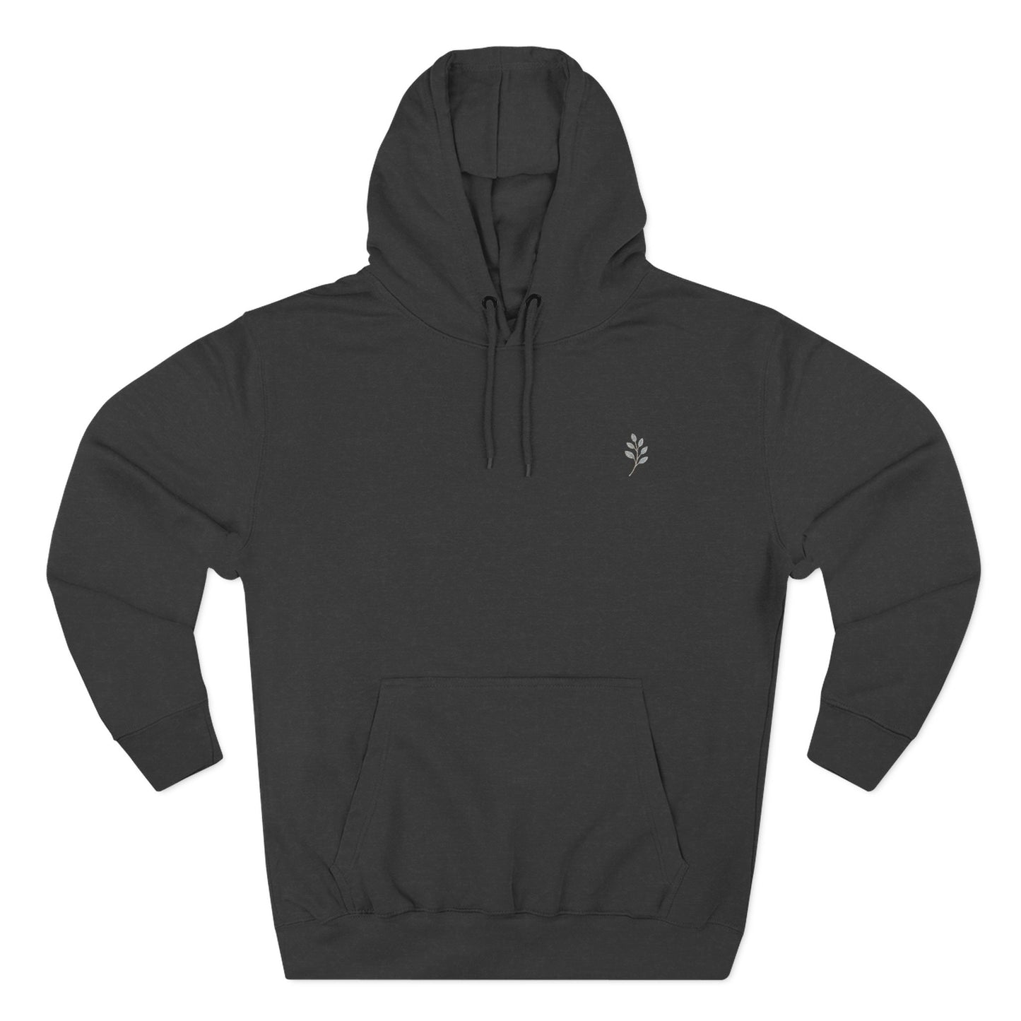 Fleece Hoodie Nature Design Embroidered