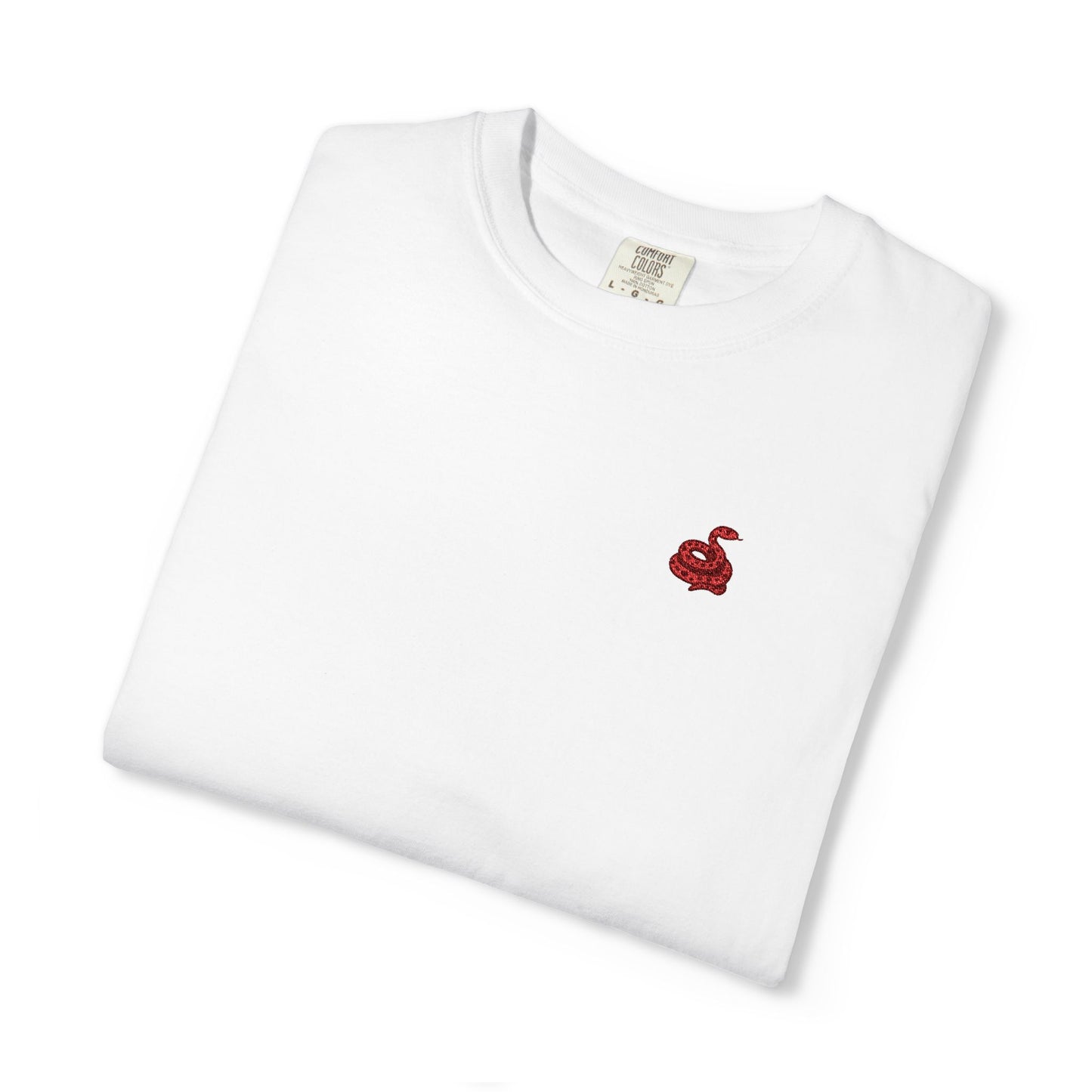 Embroidered Snake Unisex T-shirt - Casual Fit in Multiple Colorways