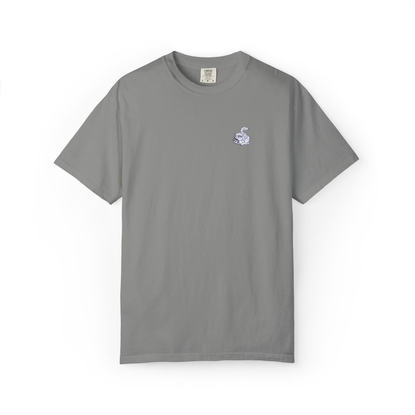 Snake Print Embroidered T-Shirt