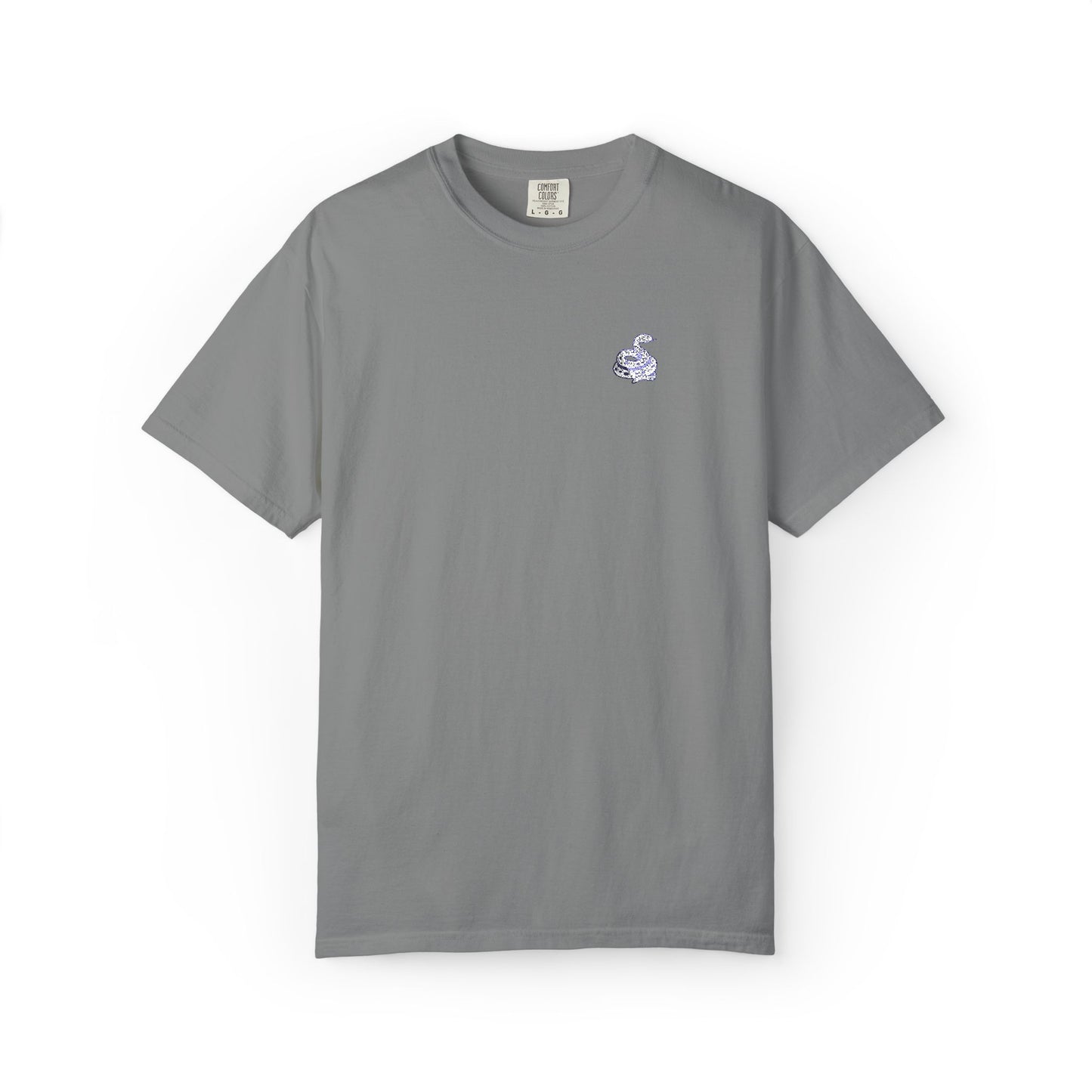 Snake Print Embroidered T-Shirt