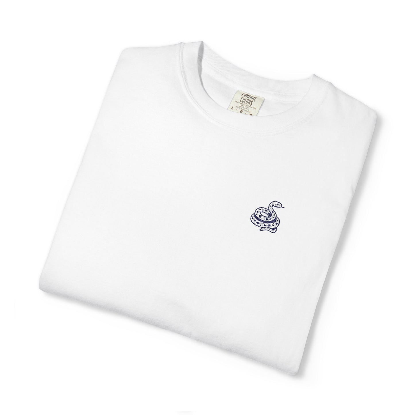 Snake Print Embroidered T-Shirt