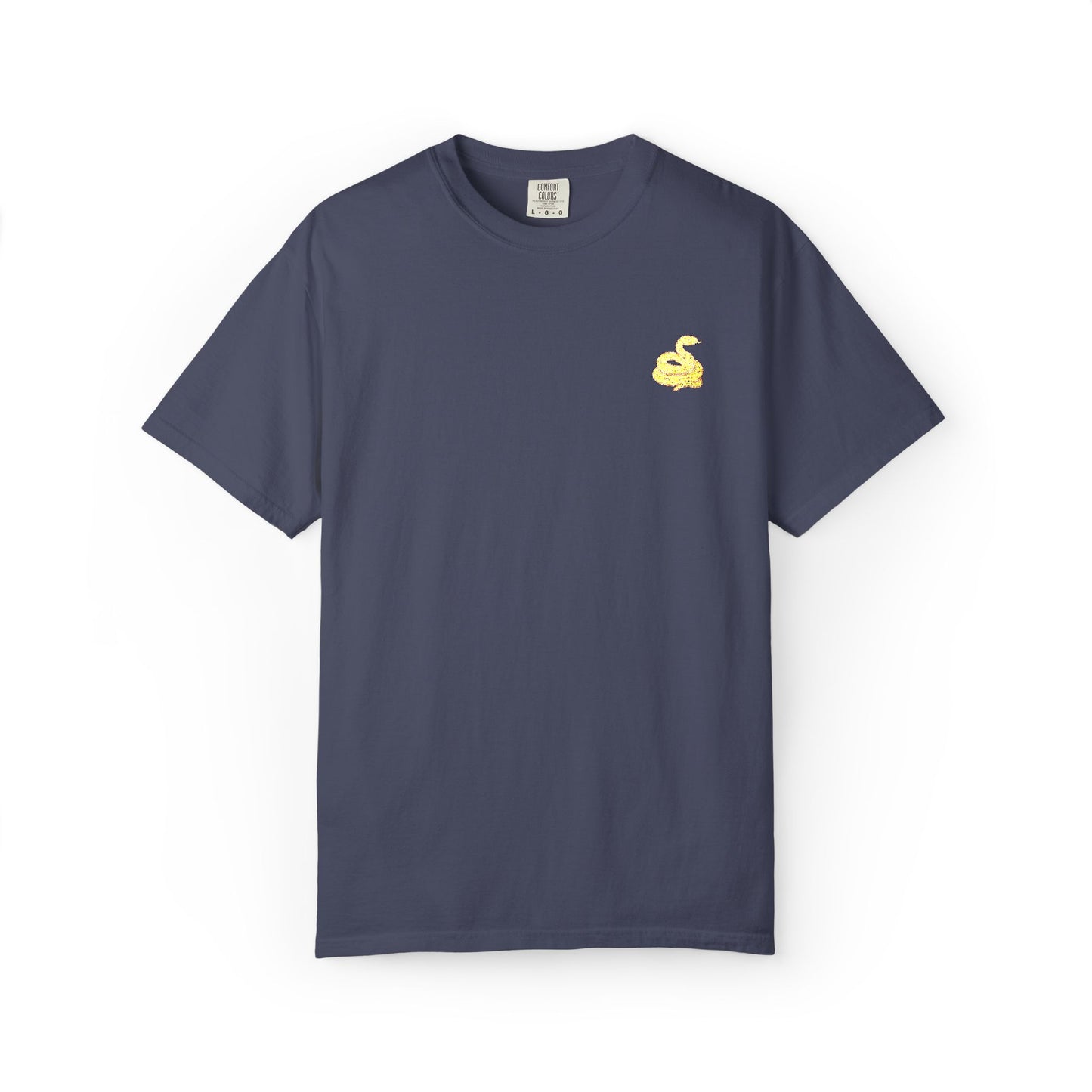 Snake Print Embroidered Unisex T-Shirt