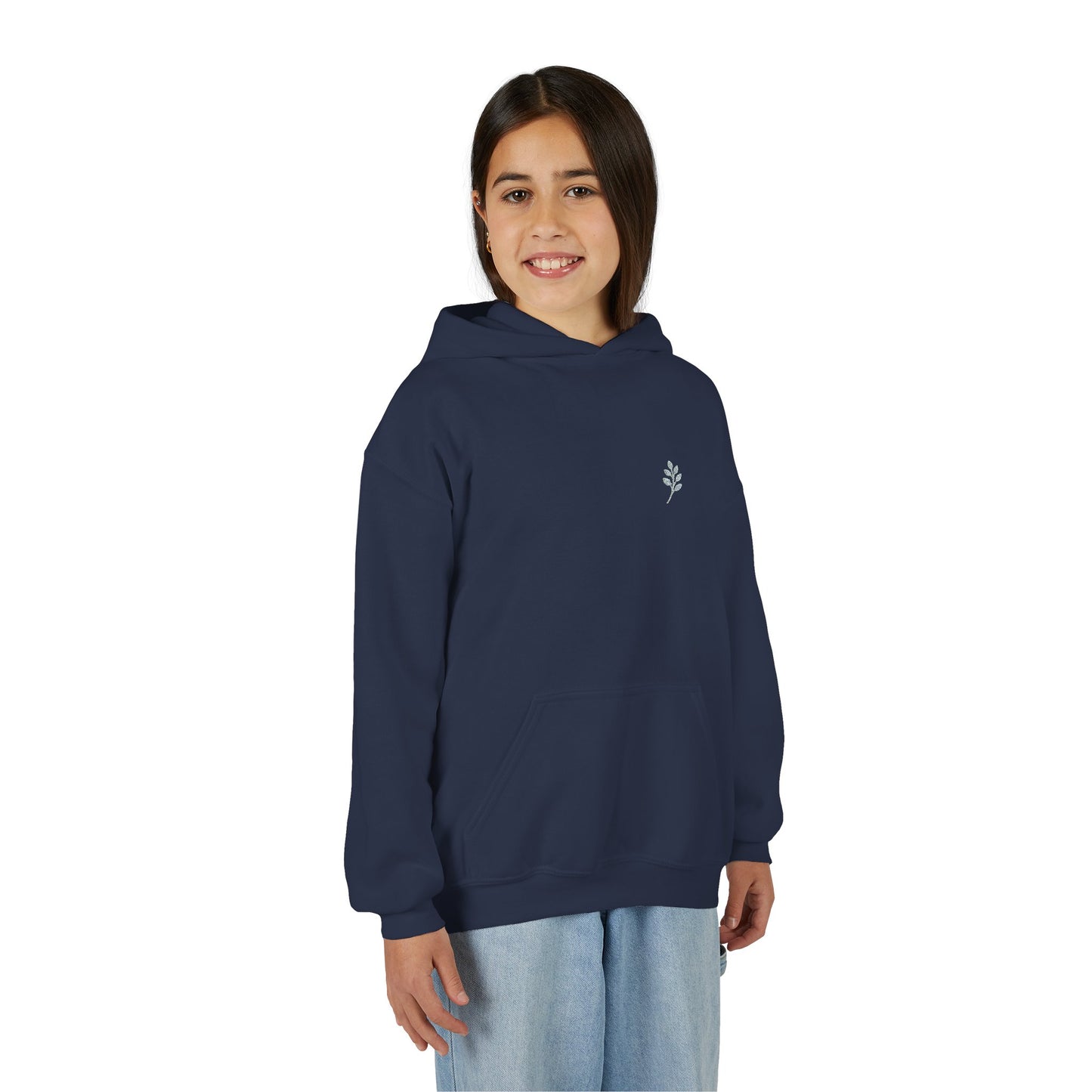 Embroided youth hoodie