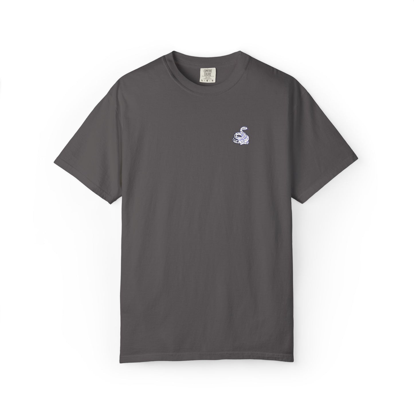 Snake Print Embroidered T-Shirt