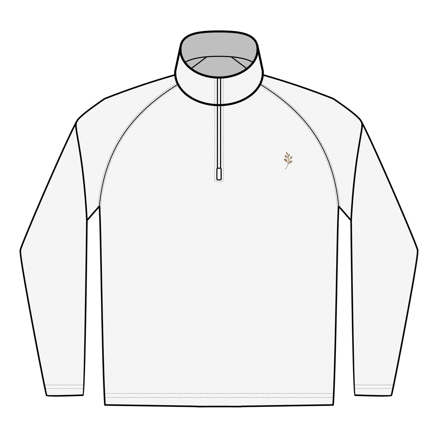 Sportshoodie Embroidered Men's 1/4 Zip Pullover