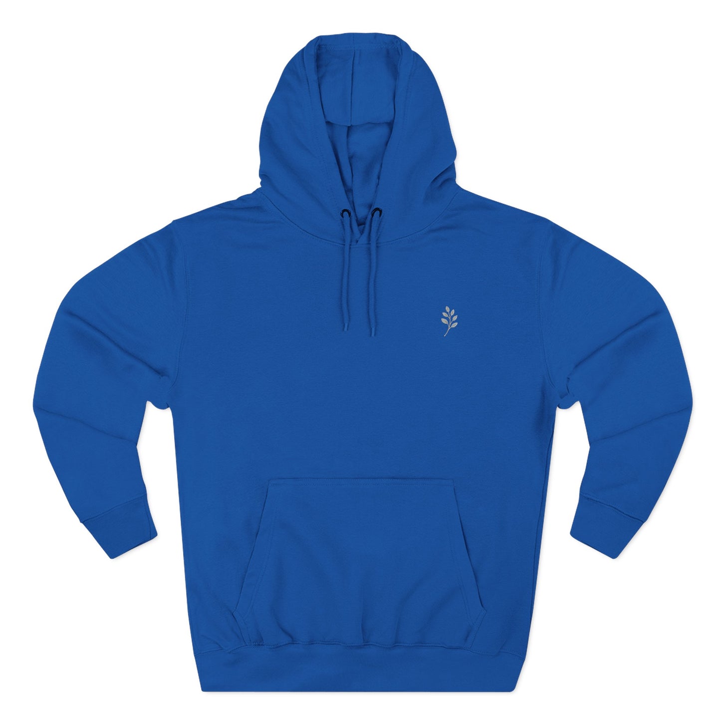 Fleece Hoodie Nature Design Embroidered