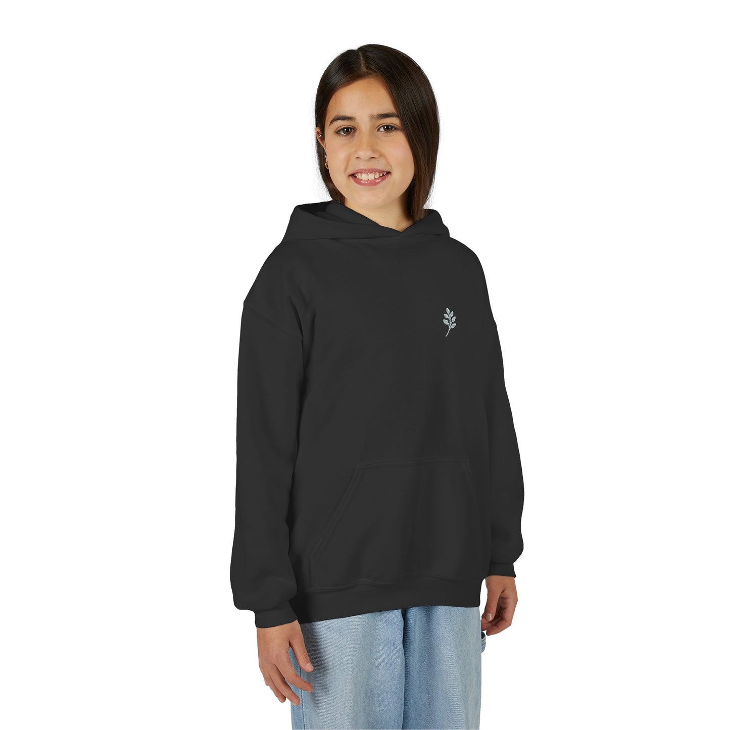 Embroided youth hoodie