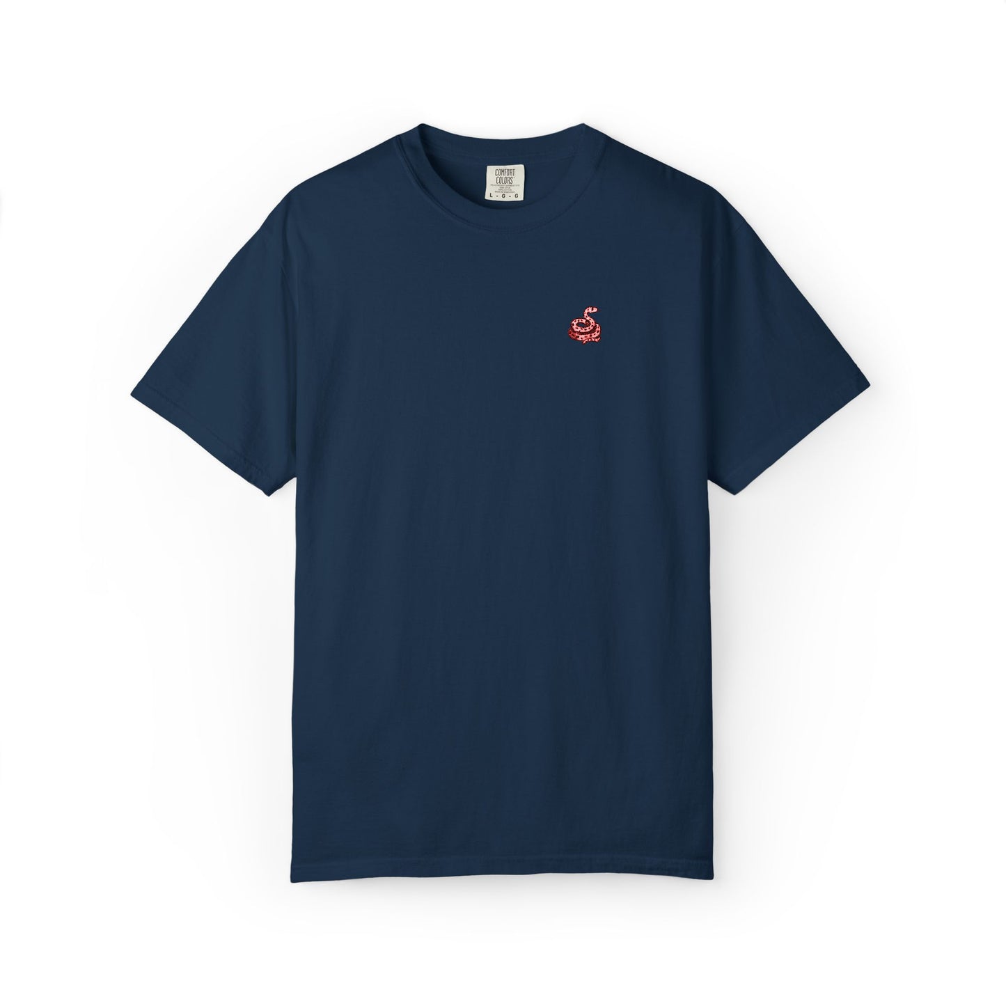 Embroidered Snake Unisex T-shirt - Casual Fit in Multiple Colorways