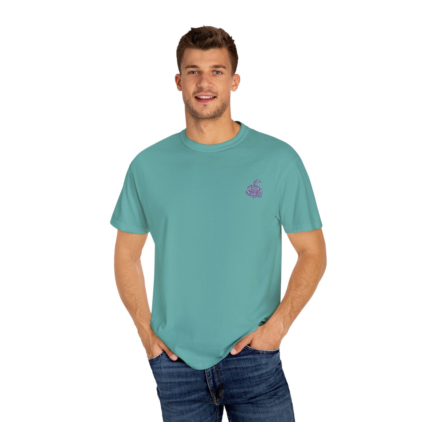 Snake Print T-Shirt - Casual Summer Uni Sek Tee