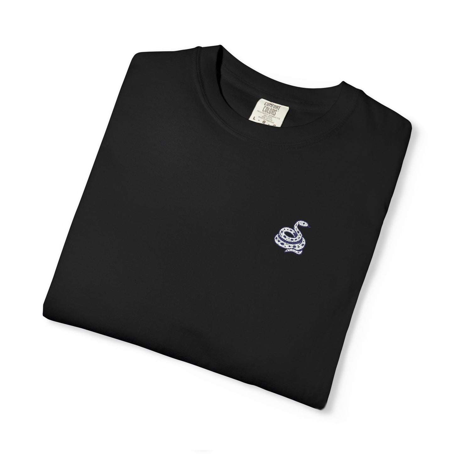 Snake Print Embroidered T-Shirt